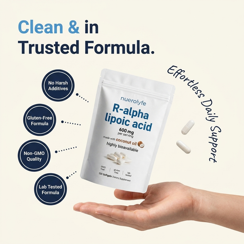 R-Alpha Lipoic Acid — 600mg Pure R-Form Softgels