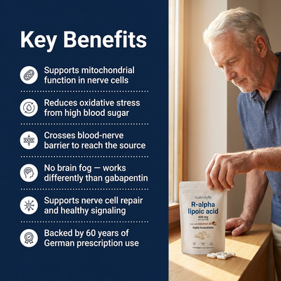 R-Alpha Lipoic Acid — 600mg Pure R-Form Softgels