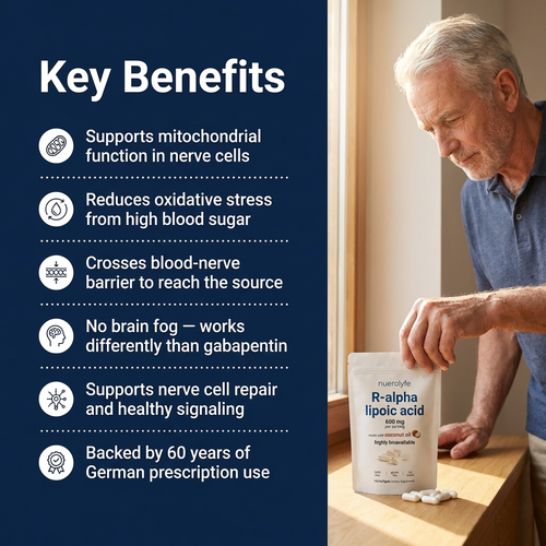 R-Alpha Lipoic Acid — 600mg Pure R-Form Softgels